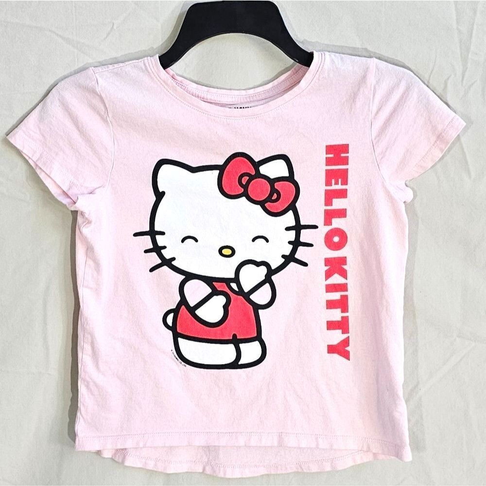 Hello Kitty Light Pink Short Sleeve Graphic Tee Girls Size 8